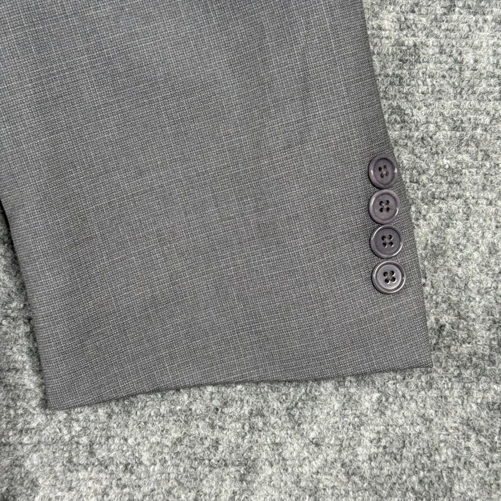 Jos A‎ Bank Signature Blazer Size 46R Gray Gold Tailored Fit Wool Blazer Men's